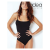 Jadea Body spalla stretta cotone elasticizzato ART.4155 BIANCO-NERO-BLU
